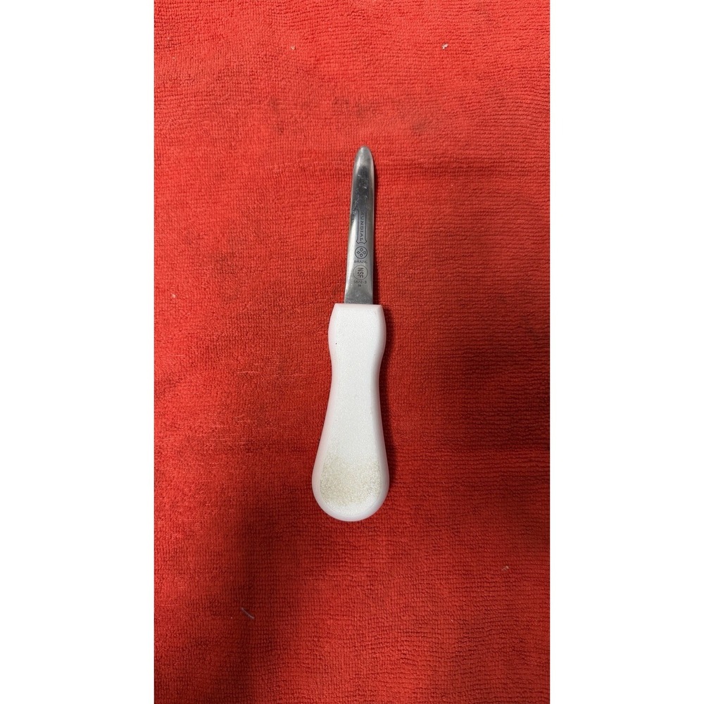 Sanitized Mundial Brazil NSF Oyster Shucker Knife White Handle‎